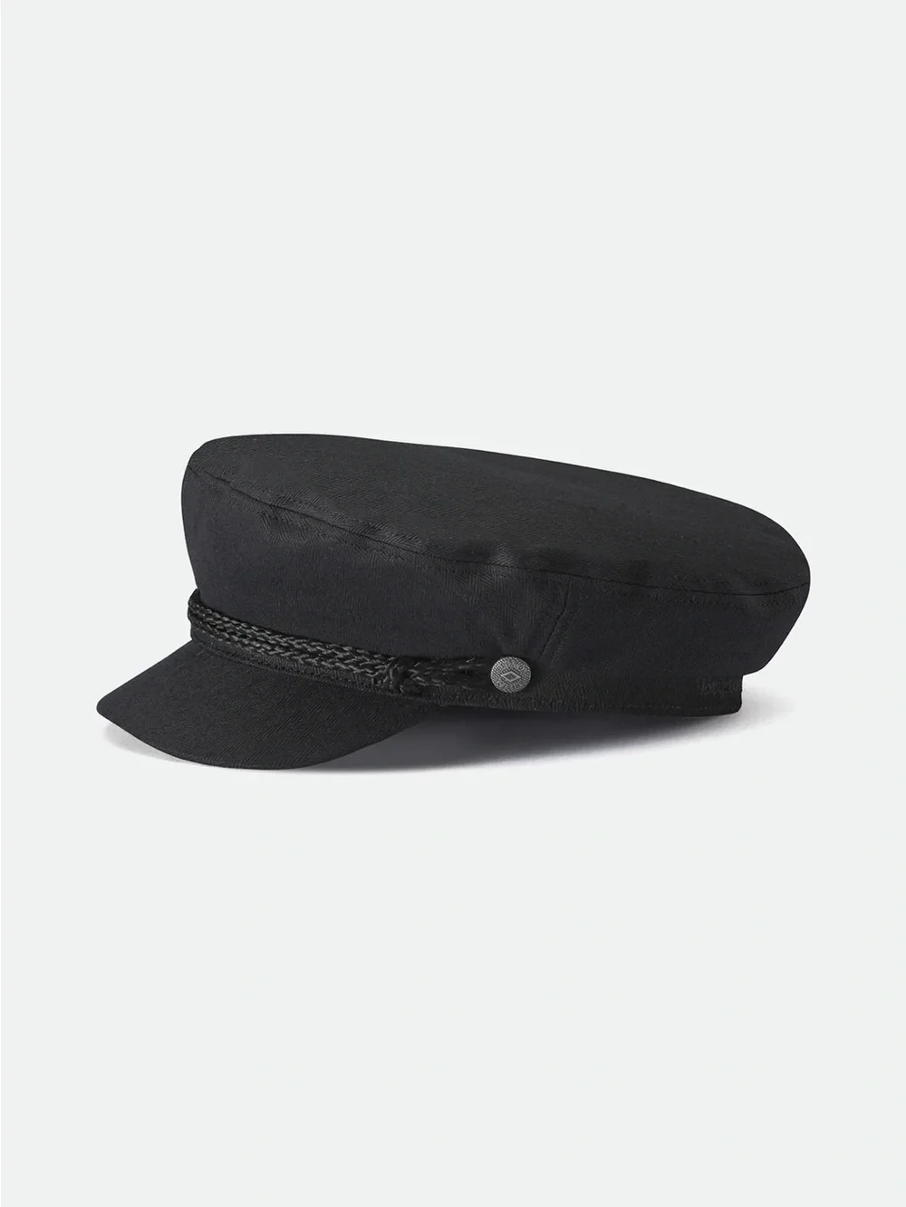 Brixton Classic Black Fisherman Cap with Braid Detail